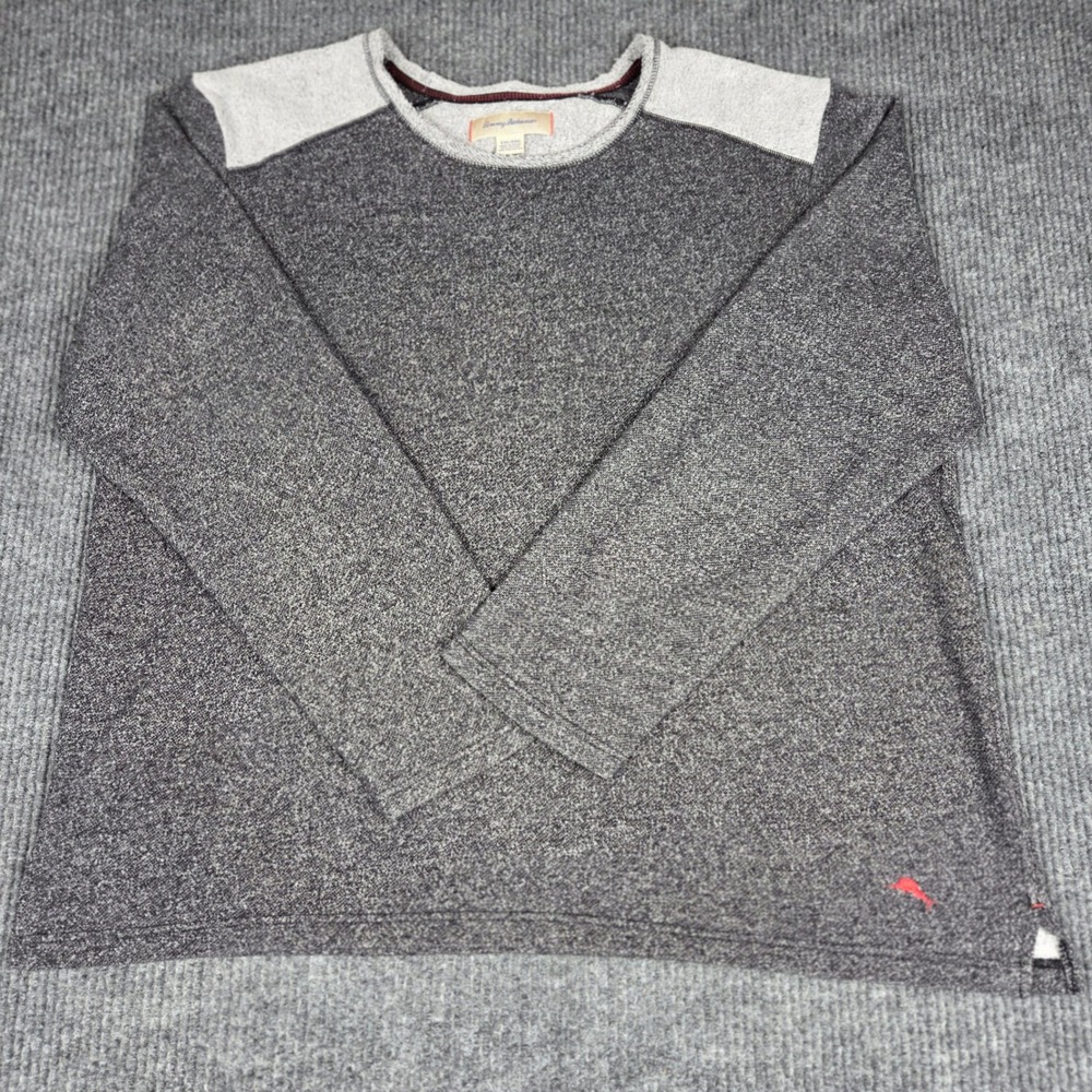 Tommy Bahama Men's Crew Neck Long Sleeve Sweater XXL Gray Heathered